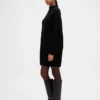 Mini-robe-pull oversize à col roulé