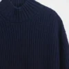 Mini-robe-pull oversize à col roulé