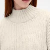 Mini-robe-pull oversize à col roulé