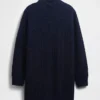 Mini-robe-pull oversize à col roulé