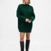 Mini-robe-pull oversize à col roulé