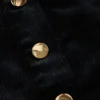 Mini-robe sans bretelles en velours côtelé