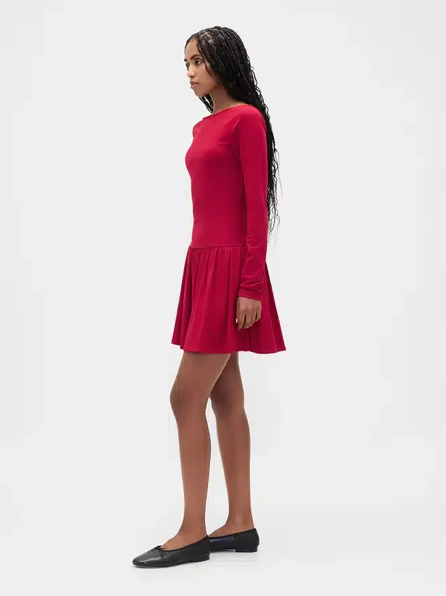 Mini-robe à taille basse