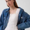 Mini-robe à taille basse et plis creux