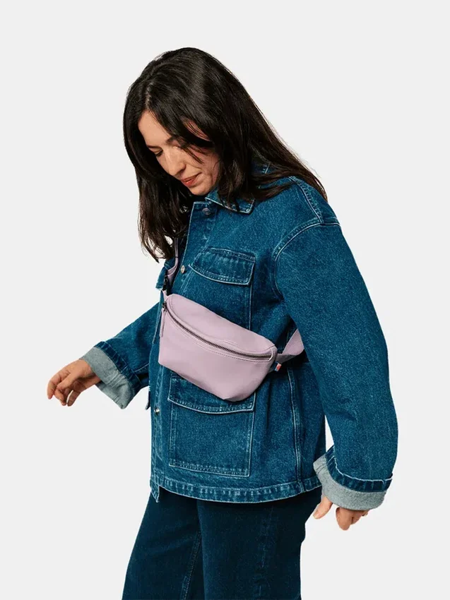 Mini sac banane en cuir vegan Kibou