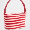 Mini-sac rayé au crochet