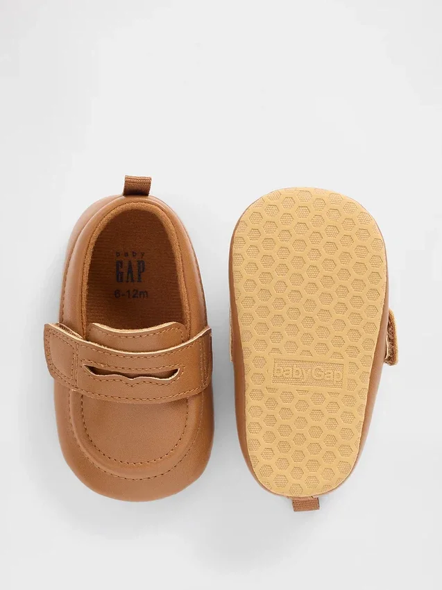 Mocassins pour bébé en cuir vegan