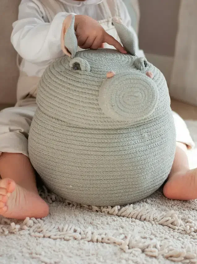 Panier de rangement Lorena Canals « Henry l’hippopotame »