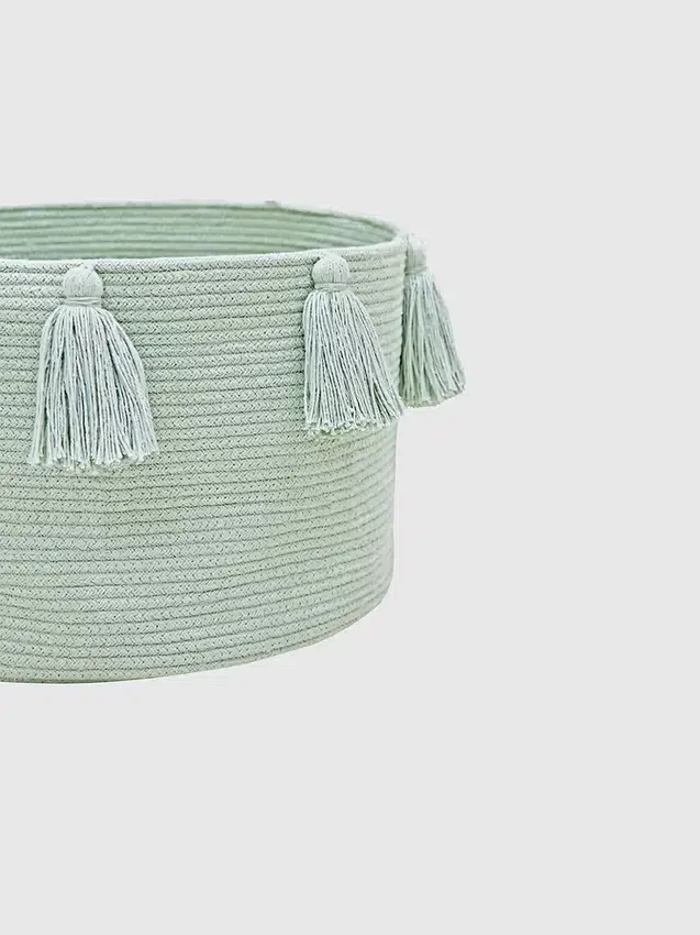 Panier Lorena Canals « New Tassels » Blue Sage
