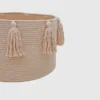 Panier Lorena Canals « New Tassels » rose