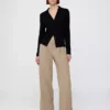 Pantalon 365 à taille basse, plissé et à jambes larges