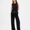 Pantalon 365 à taille basse, plissé et à jambes larges