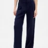 Pantalon 365 à taille basse, plissé et à jambes larges