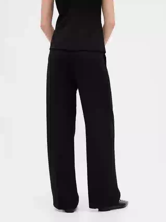 Pantalon 365 à taille basse, plissé et à jambes larges