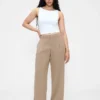 Pantalon 365 à taille basse, plissé et à jambes larges