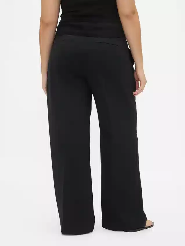 Pantalon 365 à taille basse, plissé et à jambes larges