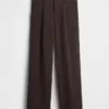 Pantalon 365 à taille basse, plissé et à jambes larges