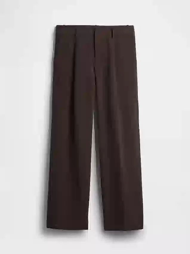 Pantalon 365 à taille basse, plissé et à jambes larges