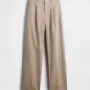 Pantalon 365 à taille basse, plissé et à jambes larges