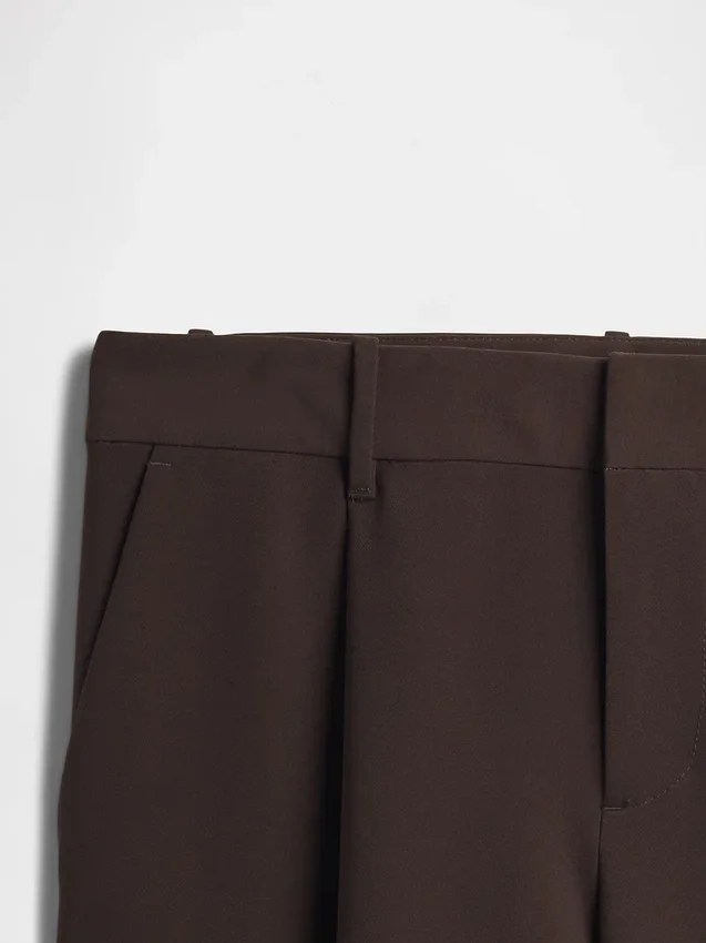 Pantalon 365 à taille basse, plissé et à jambes larges