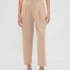 Pantalon 365 taille haute en sergé brossé, coupe fuselée aux chevilles