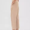 Pantalon 365 taille haute en sergé brossé, coupe fuselée aux chevilles