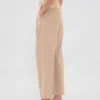 Pantalon 365 taille haute en sergé brossé, coupe fuselée aux chevilles