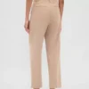 Pantalon 365 taille haute en sergé brossé, coupe fuselée aux chevilles