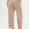 Pantalon 365 taille haute en sergé brossé, coupe fuselée aux chevilles