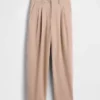 Pantalon 365 taille haute en sergé brossé, coupe fuselée aux chevilles