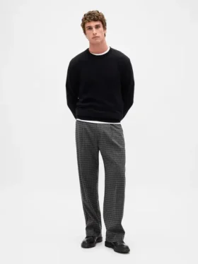 Pantalon ample 365 en mélange de laine