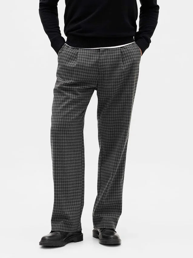 Pantalon ample 365 en mélange de laine