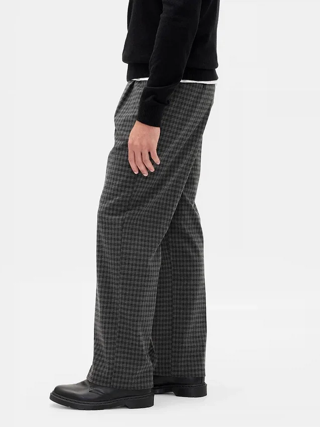 Pantalon ample 365 en mélange de laine