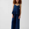 Pantalon ample décontracté en gaze de coton pour enfant