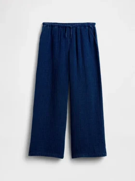 Pantalon ample décontracté en gaze de coton pour enfant