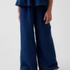 Pantalon ample décontracté en gaze de coton pour enfant