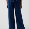 Pantalon ample décontracté en gaze de coton pour enfant
