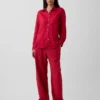 Pantalon ample décontracté en mélange de lin
