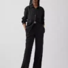 Pantalon ample décontracté en mélange de lin