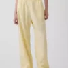Pantalon ample décontracté en mélange de lin