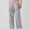 Pantalon ample décontracté en mélange de lin