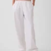 Pantalon ample décontracté en mélange de lin