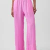 Pantalon ample décontracté en mélange de lin