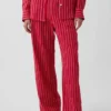Pantalon ample décontracté en mélange de lin