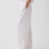 Pantalon ample décontracté en mélange de lin