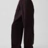 Pantalon ample décontracté en mélange de lin