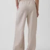 Pantalon ample décontracté en mélange de lin