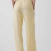 Pantalon ample décontracté en mélange de lin
