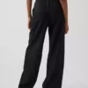 Pantalon ample décontracté en mélange de lin