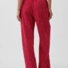 Pantalon ample décontracté en mélange de lin